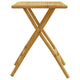 Petra Bamboo Garden Table w Foldable Design | Brown | 17x22x30"
