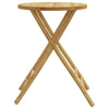 Petra Bamboo Garden Round Table | Foldable Design | Brown | 22x30"