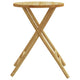 Petra Bamboo Garden Round Table | Foldable Design | Brown | 22x30"