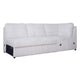 Jezz Sectional Sleeper Sofa w USB | 4 Pillows | Foam | Mist Gray Corduroy