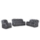 Olaf 3pc 6 Seater Power Recliner Set | USB | Adjustable Headrest | Gray