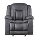 Olaf 3pc 6 Seater Power Recliner Set | USB | Adjustable Headrest | Gray