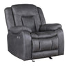 Olaf 3pc 6 Seater Power Recliner Sofa Set | Adjustable Headrest | Gray