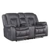 Olaf 3pc 6 Seater Power Recliner Sofa Set | Adjustable Headrest | Gray