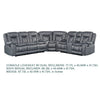 Olaf 3pc 6 Seater Power Recliner Sofa Set | Adjustable Headrest | Gray