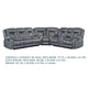 Olaf 3pc 6 Seater Power Recliner Sofa Set | Adjustable Headrest | Gray