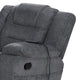 Reno 4pc 6 Seater Manual Recliner Sofa and Chair Set | Massage | Dark Gray