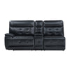 Nick 3pc 5 Seater Corner Manual Recliner Sofa | Cupholders | Black