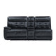 Nick 3pc 5 Seater Corner Manual Recliner Sofa | Cupholders | Black