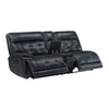Nick 3pc 5 Seater Corner Manual Recliner Sofa | Cupholders | Black