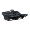 Nick 3pc 5 Seater Corner Manual Recliner Sofa | Cupholders | Black