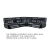 Nick 3pc 5 Seater Corner Manual Recliner Sofa | Cupholders | Black