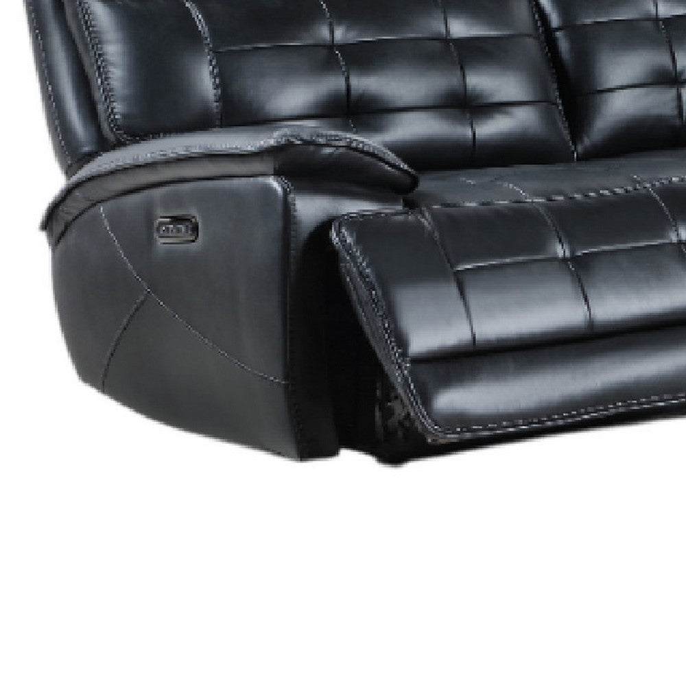 Nick 3pc Corner Power Recliner Sofa | 5 Seater | Cupholders | Black