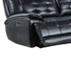 Nick 3pc Corner Power Recliner Sofa | 5 Seater | Cupholders | Black