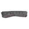 Ted 4pc Power Recliner Sofa Set | USB & Cupholders | Cloud Gray Polyester