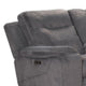 Ted 4pc Power Recliner Sofa Set | USB & Cupholders | Cloud Gray Polyester