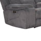 Ted 4pc Power Recliner Sofa Set | USB & Cupholders | Cloud Gray Polyester
