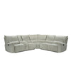 Rey 3pc Power Reclining Sectional Sofa w Console & Wedge | Latte Gray