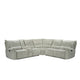 Rey 3pc Power Reclining Sectional Sofa w Console & Wedge | Latte Gray