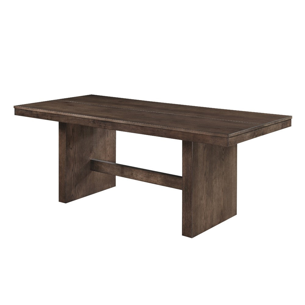 Ony Dining Table | 79" Rectangular Top | Dark Walnut Brown Wood