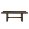 Ony Dining Table | 79" Rectangular Top | Dark Walnut Brown Wood