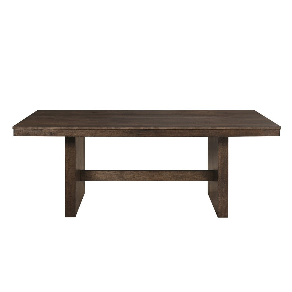 Ony Dining Table | 79" Rectangular Top | Dark Walnut Brown Wood