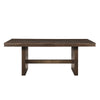 Ony Dining Table | 79" Rectangular Top | Dark Walnut Brown Wood