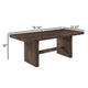 Ony Dining Table | 79" Rectangular Top | Dark Walnut Brown Wood