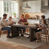 Ony Dining Table | 79" Rectangular Top | Dark Walnut Brown Wood
