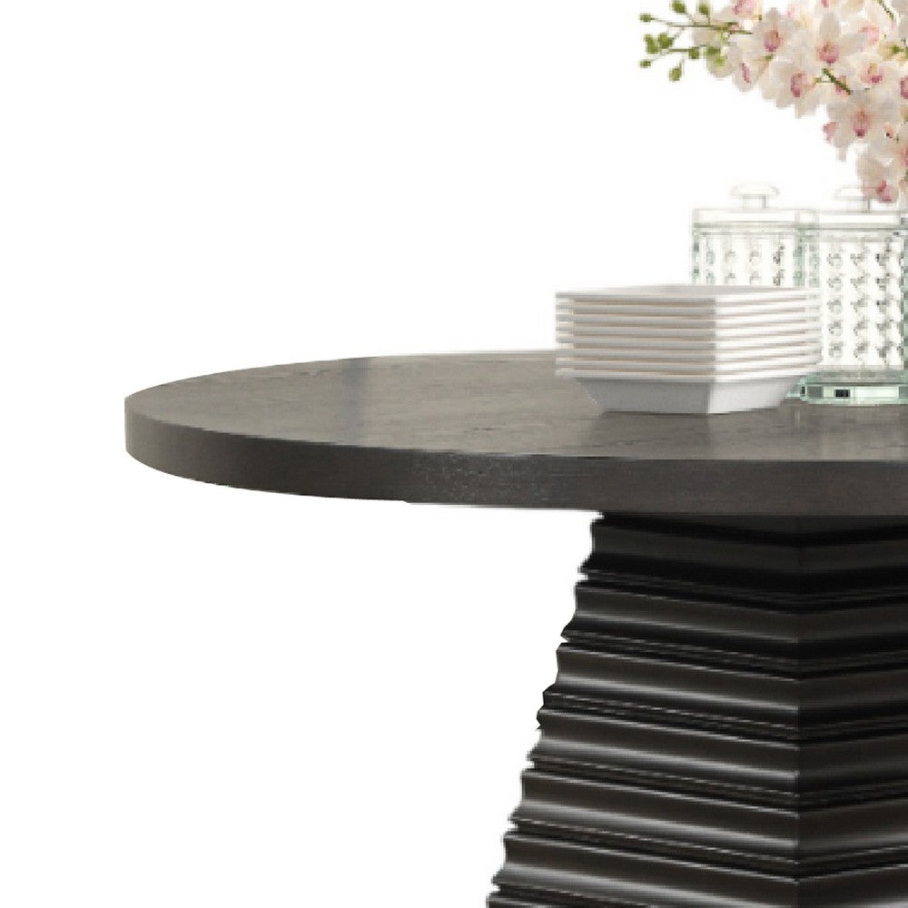 Pex Dining Table | 54" Round Top | Pedestal Base | Espresso Brown
