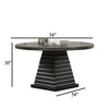 Pex Dining Table | 54" Round Top | Pedestal Base | Espresso Brown
