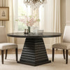 Pex Dining Table | 54" Round Top | Pedestal Base | Espresso Brown