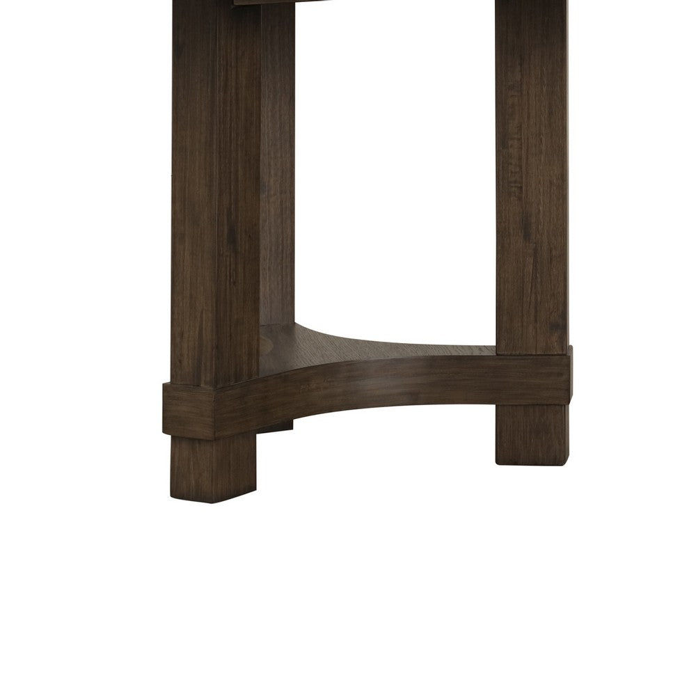 Cora Dining Table | 84" Rectangular Top | Walnut Brown Pedestal Base