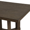 Cora Dining Table | 84" Rectangular Top | Walnut Brown Pedestal Base