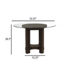 Cora Dining Table | 52" Round Glass Top | Walnut Brown Pedestal Base