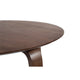 Aby Dining Table | 47" Round Top | Rustic Walnut Brown Splayed Legs