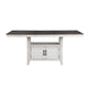 Jay 80-90" Counter Table w Extendable Leaf | 4 Cabinets | Cream White