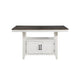 Jay 80-90" Counter Table w Extendable Leaf | 4 Cabinets | Cream White