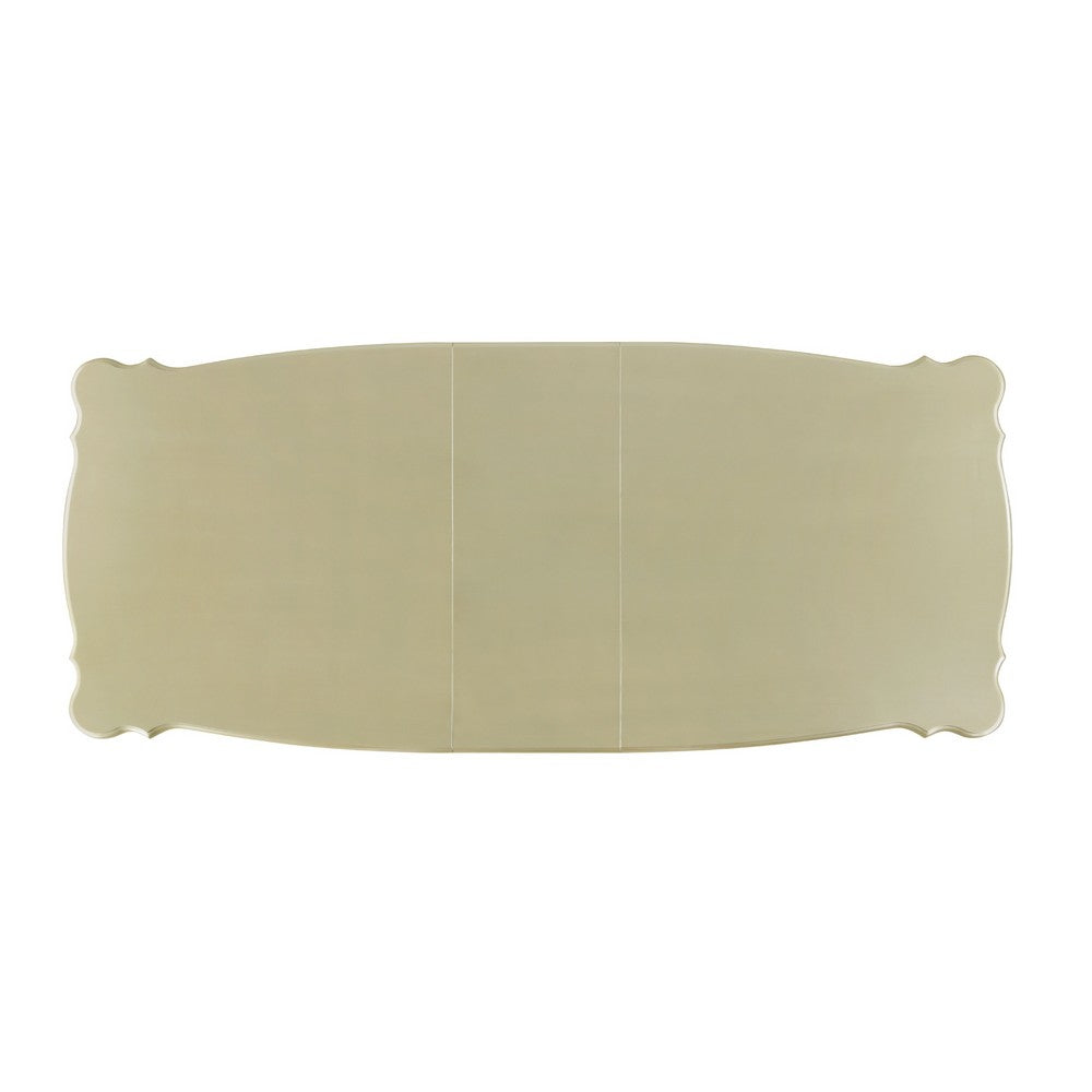 Kerra Dining Table | 84-102" Extension Top w Leaf | Champagne Silver