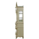 Kerra 2pc China Hutch Buffet | 2 Drawers Glass Doors | Champagne Silver