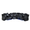 Ronie Black 3pc Sectional Power Reclining Sofa | Lights & Bluetooth Speaker