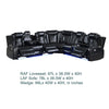 Ronie Black 3pc Sectional Power Reclining Sofa | Lights & Bluetooth Speaker