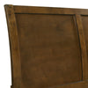 Lary Queen Bed w Sleigh-Style Headboard & Slat Kit | Walnut Brown