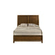 Lary Full Bed w Sleigh-Style Headboard & Slat Kit | Walnut Brown