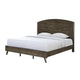 Roxy King Bed w Mid-Century Modern Design | Walnut Brown Okume