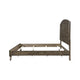 Roxy King Bed w Mid-Century Modern Design | Walnut Brown Okume