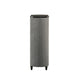 Sevy Tall Dresser Chest | 3 Drawers | Gray Ribbed Edges | Onyx Black