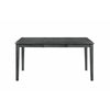Leslee Dining Table | 78-102" Extendable Gray Top | White Marble Inlay