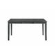 Leslee Dining Table | 78-102" Extendable Gray Top | White Marble Inlay