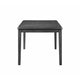 Leslee Dining Table | 78-102" Extendable Gray Top | White Marble Inlay